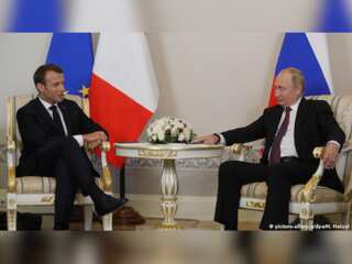 Russian President Vladimir Putin and French counterpart Emmanuel Macron hold talks over nuke plant