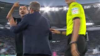 WATCH: Lazio manager Maurizio Sarri shows middle finger to opposition bench during Verona clash