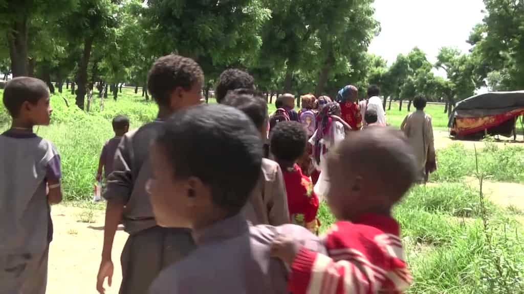 Chad: Mobile school offers hope to nomad children, kids of different ages attend