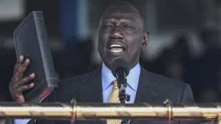 Ruto sworn in as Kenya's president after disputed poll
