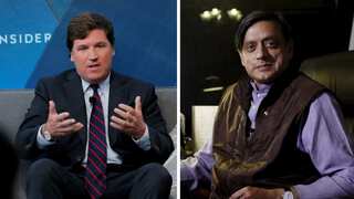 Shashi Tharoor 'loses cool' as TV anchor Tucker Carlson says Britain civilised India