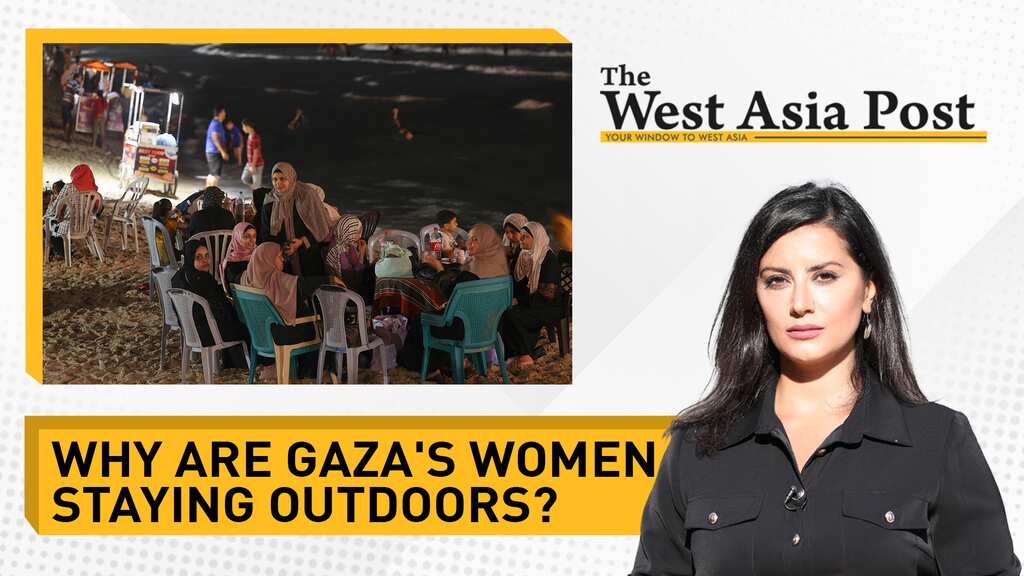 The West Asia Post | Gaza women seek outdoors escape on summer nights