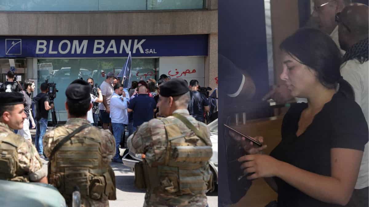 Beirut: Woman armed with toy gun demands her trapped savings for sister's cancer treatment
