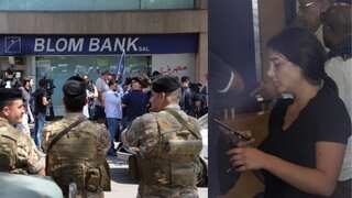 Beirut: Woman armed with toy gun demands her trapped savings for sister's cancer treatment