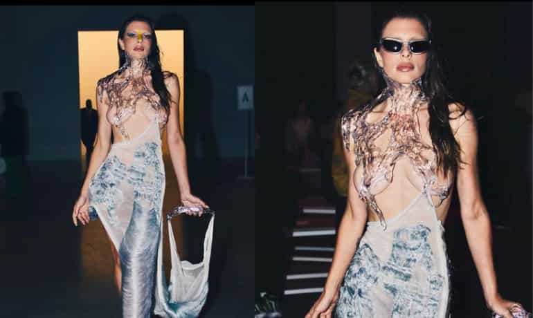 Julia Fox turns heads with her risque see-through mermaid look