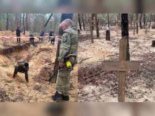 Mass grave with over 400 bodies found in Ukraine's Izium