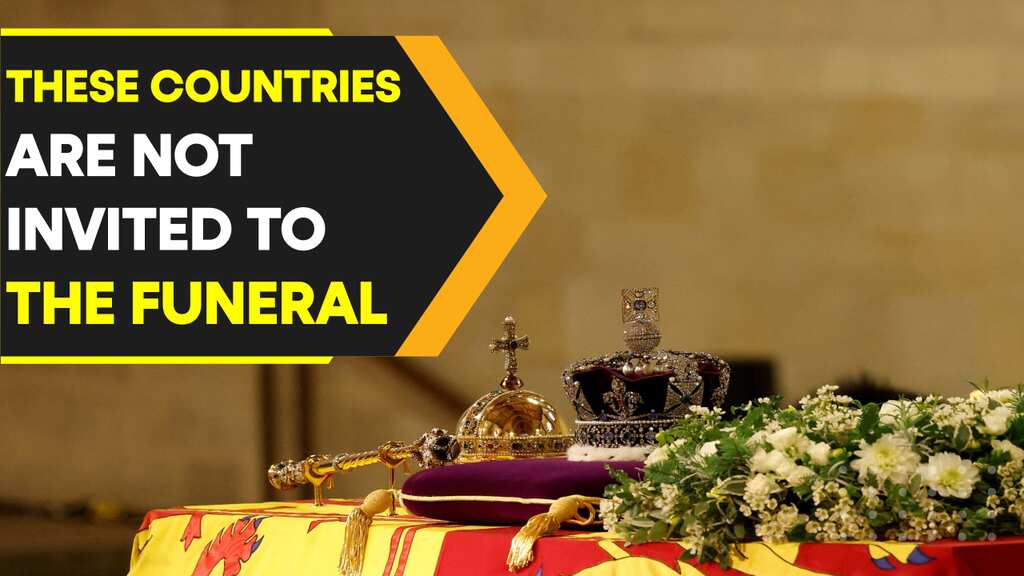 Which countries are not invited to Queen Elizabeth II's funeral?