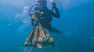 India's Coast Guard divers clean coral reef zones, remove ghost nets - WATCH