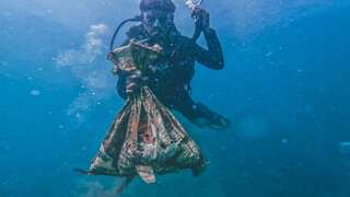 India's Coast Guard divers clean coral reef zones, remove ghost nets - WATCH