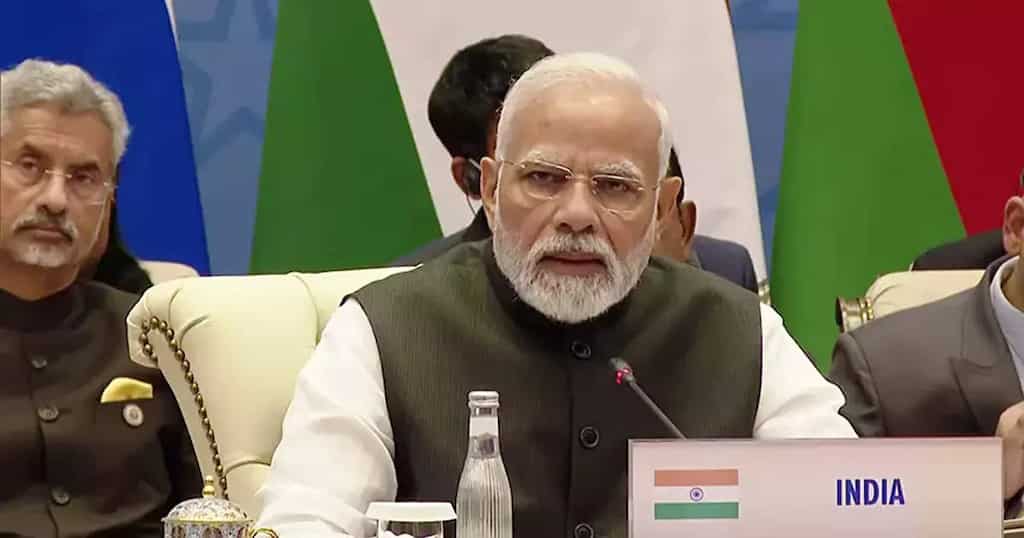 PM Modi promotes Indian innovation at SCO summit, seeks ‘free transit rights’