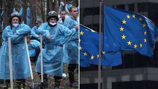 EU bats for war crimes tribunal after mass burial site unearthed in Ukraine
