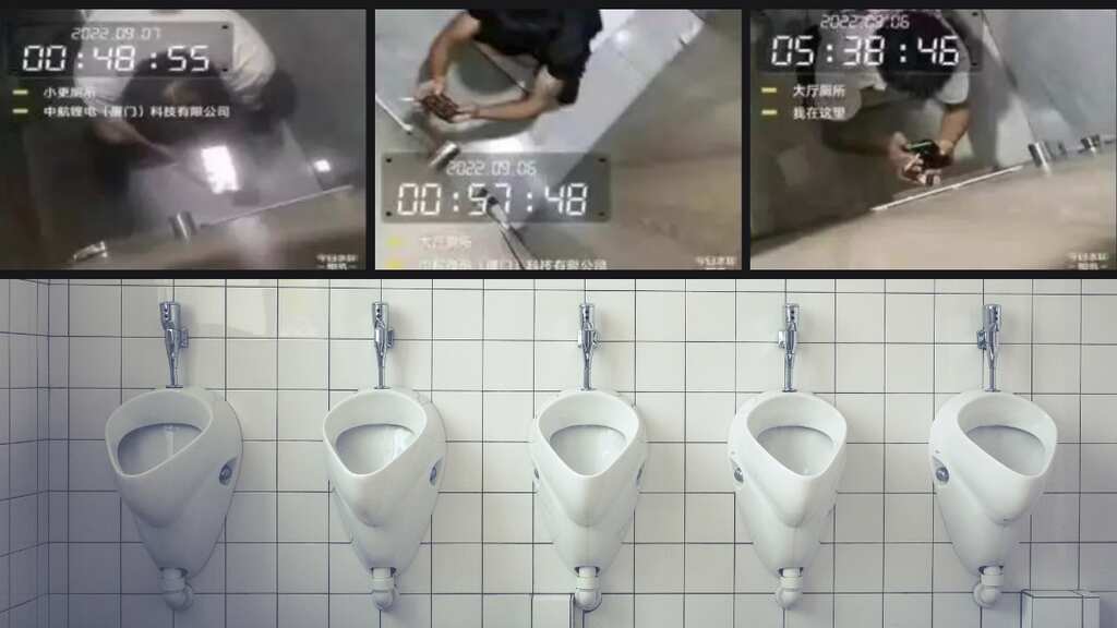 'A dystopian nightmare': Chinese firm films employees in loo as a method of enforcing its 'no smoking rule'