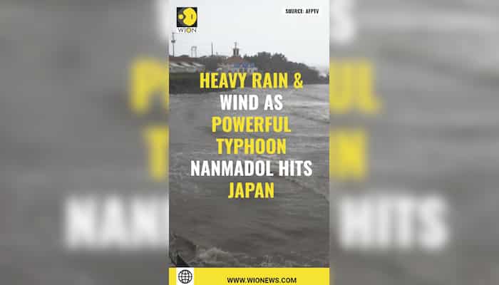 Heavy rain and wind as powerful Typhoon Nanmadol hits Japan
