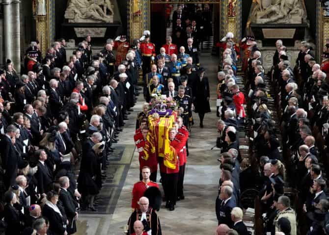 Queen Elizabeth's coffin made its final journey to Windsor