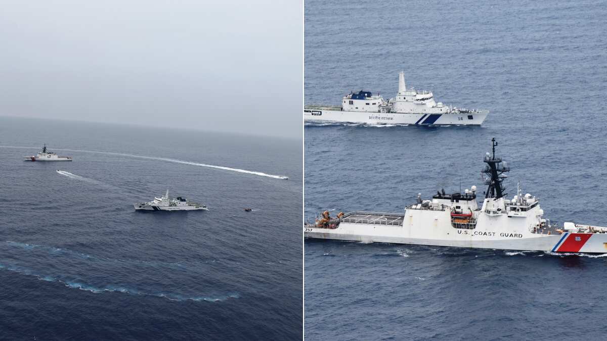 Coast Guards of India, US conduct joint exercise 'Abhyas' off Chennai coast Coast Guards of India, US conduct joint exercise 'Abhyas' off Chennai coast