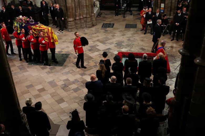 The committal service at St George’s chapel