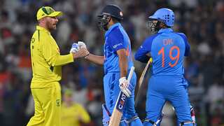 Rohit Sharma-led India equal Pakistan's world record with six-wicket win against Australia in 2nd T20I