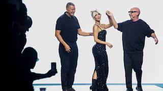 Kim Kardashian shows off D&G collaboration at Milan fashion week