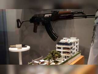 CIA unveils model of Al-Qaeda chief's hideout, contents of the box on display