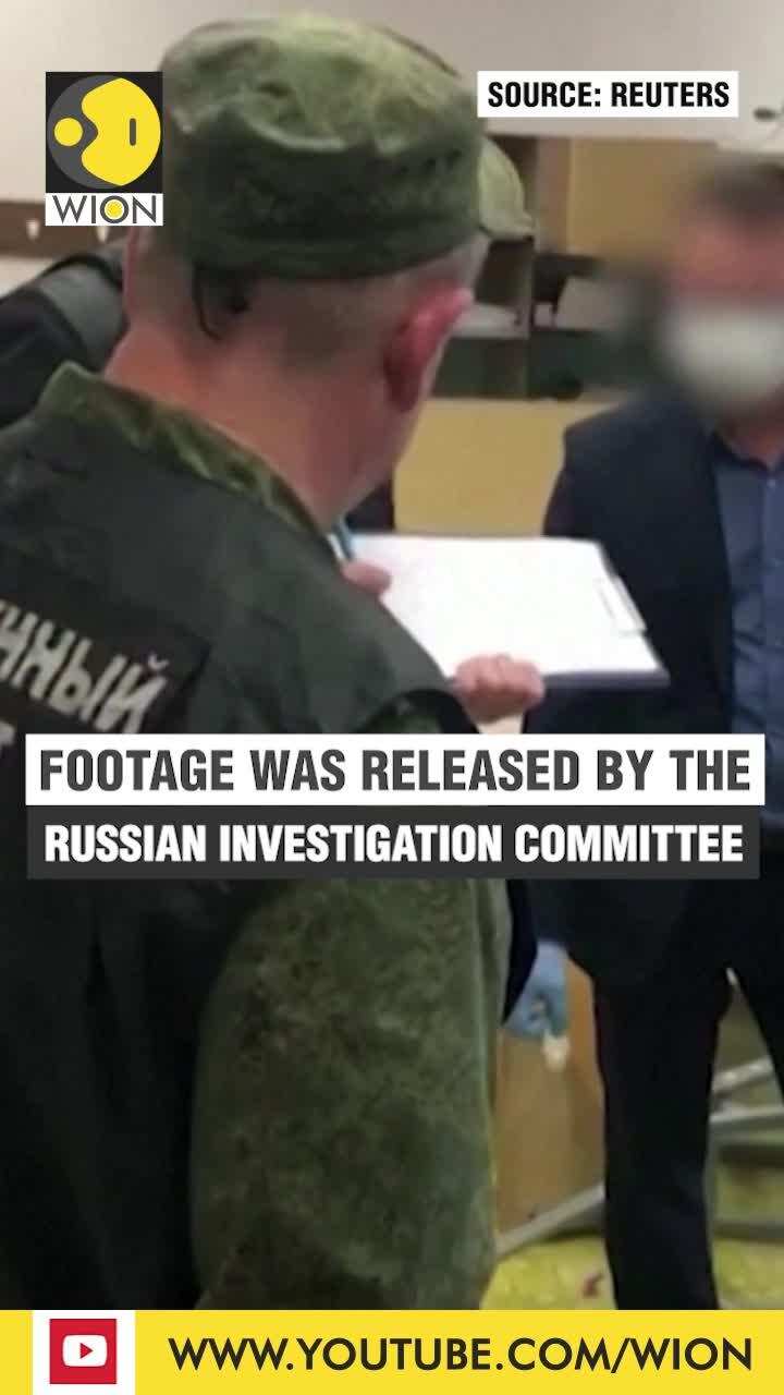 Russian investigators show footage from school where gunman killed at least 13 people