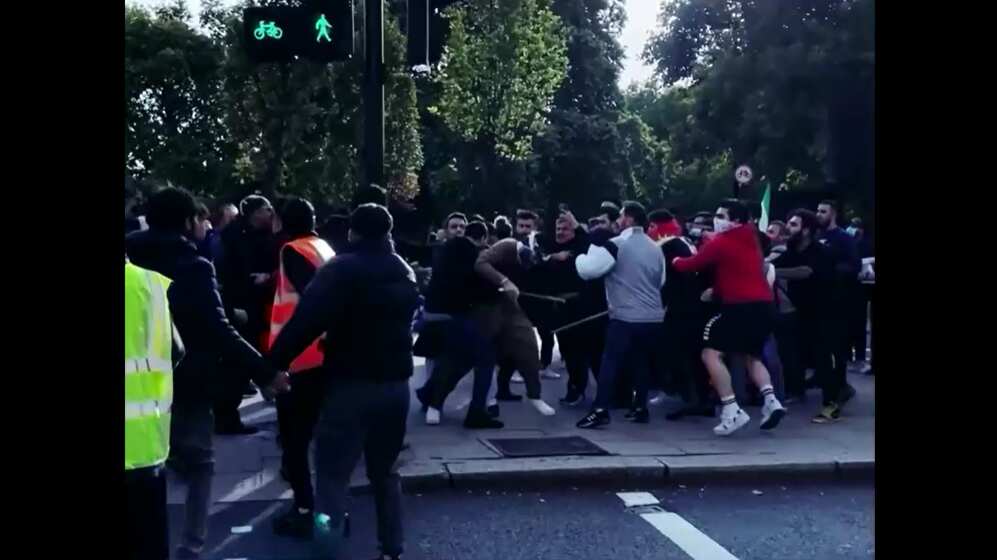 Watch | Police clash with anti-Iran protesters in London and Paris, several hurt Watch | Police clash with anti-Iran protesters in London and Paris, several hurt