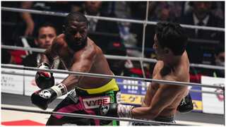 Former world champion Floyd Mayweather knocks out Japan’s Mikuru Asakura in exhibition match