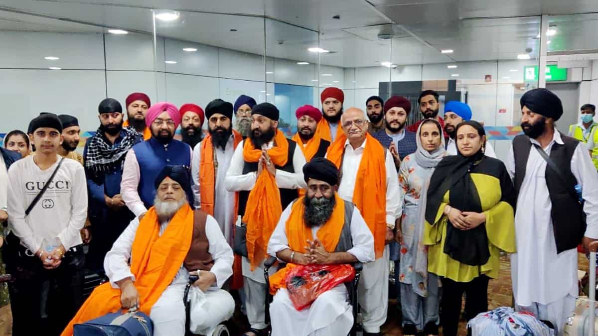 Special flight carrying 55 Afghan Sikh refugees arrives in India