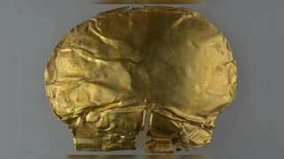 Archaeologists unearth China's 'oldest gold object', a funeral mask