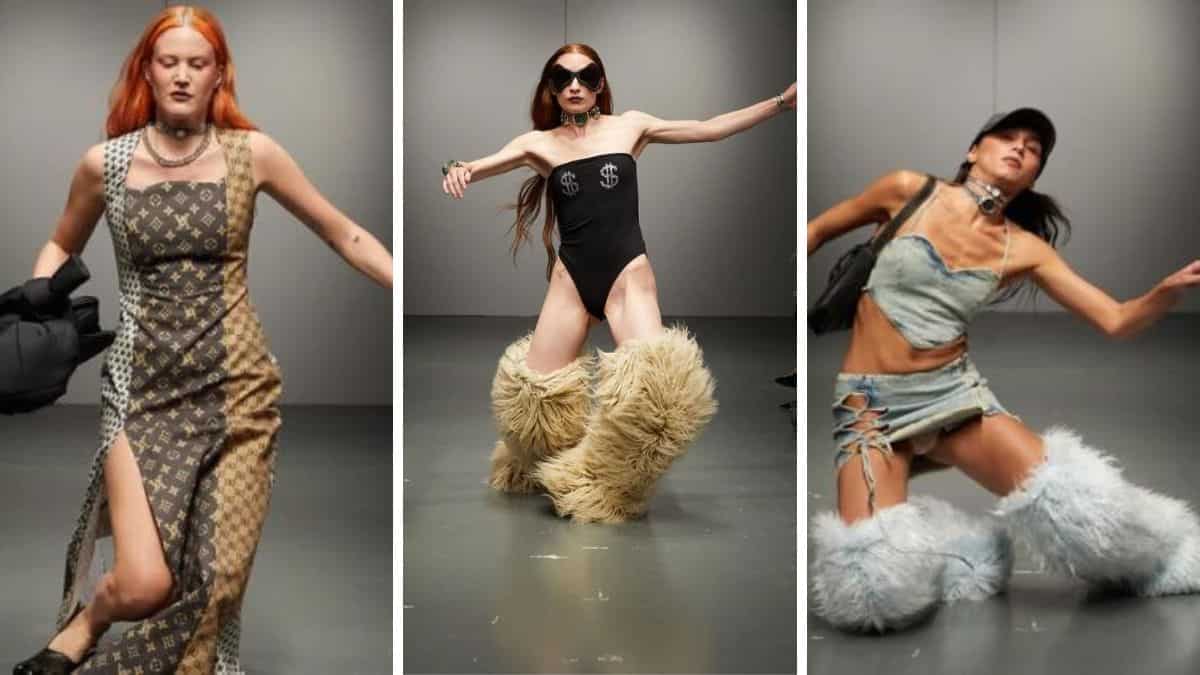 Watch: Models give 'fall fashion' a literal interpretation at the Milan Fashion Week