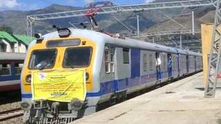 Indian Railways introduce first electric train in Jammu and Kashmir on Banihal-Baramulla route