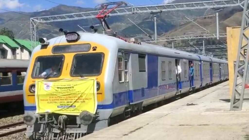 Indian Railways introduce first electric train in Jammu and Kashmir on Banihal-Baramulla route