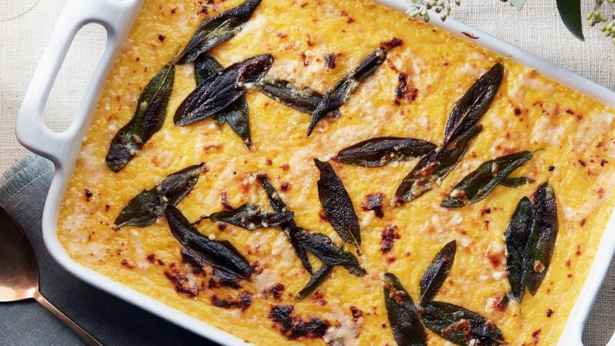 Chessy baked polenta
