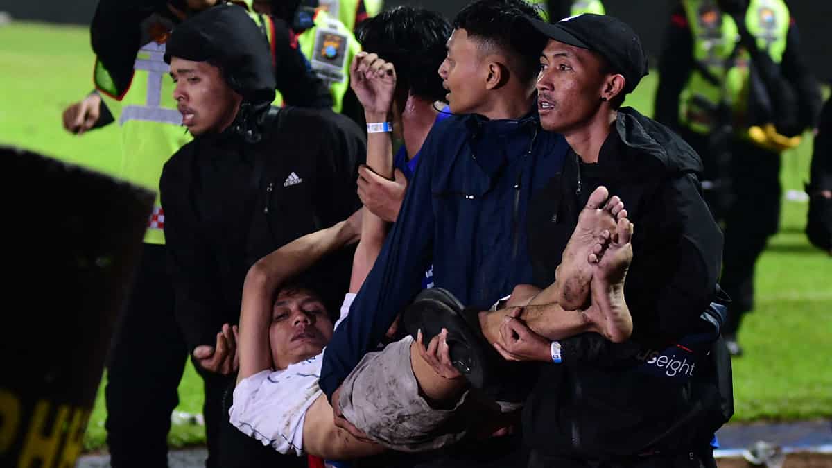 Ugly scenes at the Kanjuruhan Stadium