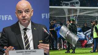 'Dark day for football': FIFA president reacts to tragic stadium stampede in Indonesia