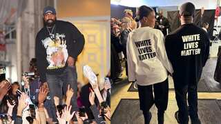 Kanye West sparks outrage with 'White Lives Matter' t-shirt at surprise Yezzy show in Paris