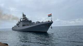 INS Tarkash is India's first-ever warship to patrol Gulf of Guinea; 41-day mission completed