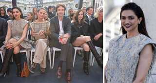 Deepika Padukone attends Louis Vuitton show at Paris Fashion Week along with Ana de Armas, Alicia Vikander