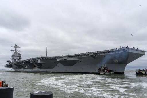US Navy's $13 billion carrier, USS Gerald R. Ford, embarks on its first deployment