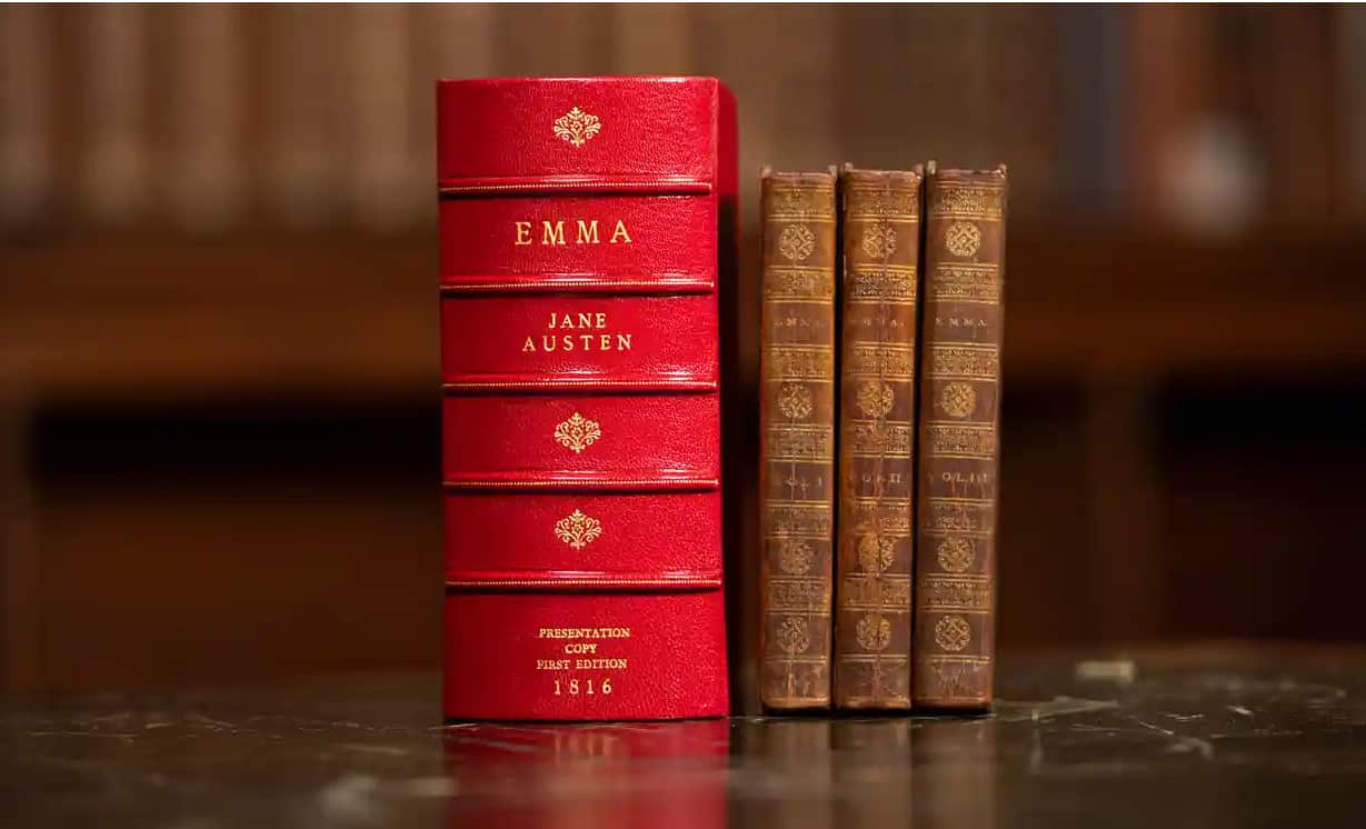 Inscribed copy of Jane Austen's novel Emma sells for £375,000 Inscribed copy of Jane Austen's novel Emma sells for £375,000