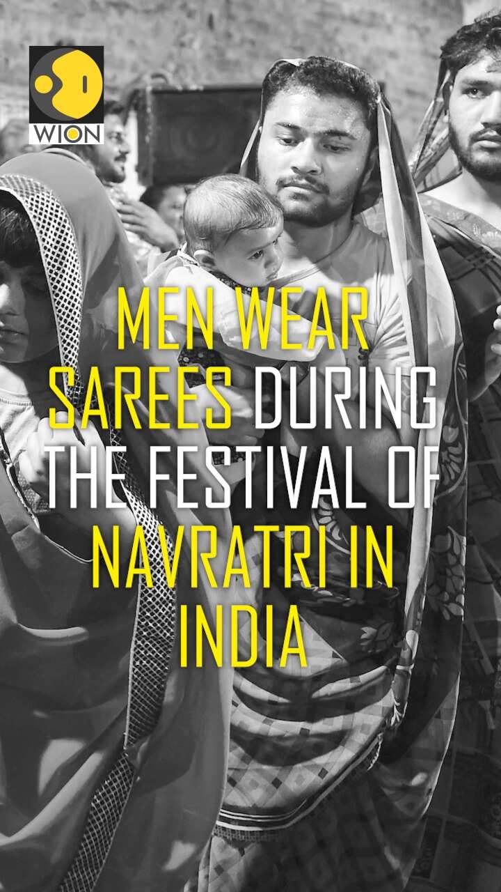 Watch: Men wear sarees during the festival of Navratri in India | WION Shorts