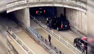 US: Kamala Harris' motorcade met with an accident, transferred to another vehicle