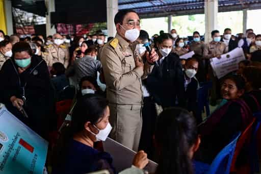 Thai PM visists victims