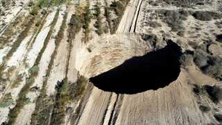 Chile announces permanent closure of mining areas connected to giant sinkhole