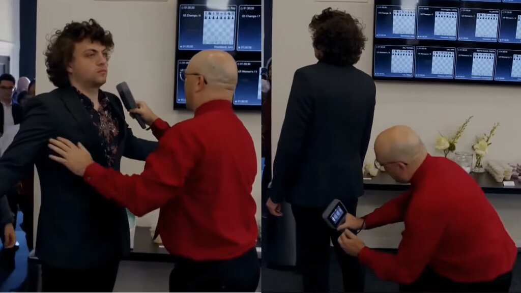 American grandmaster Hans Niemann thoroughly scanned before match amid sex toy cheating allegations