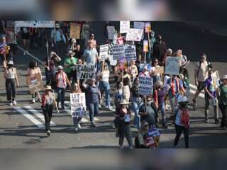Thousands in US march for abortion rights ahead of mid-term elections