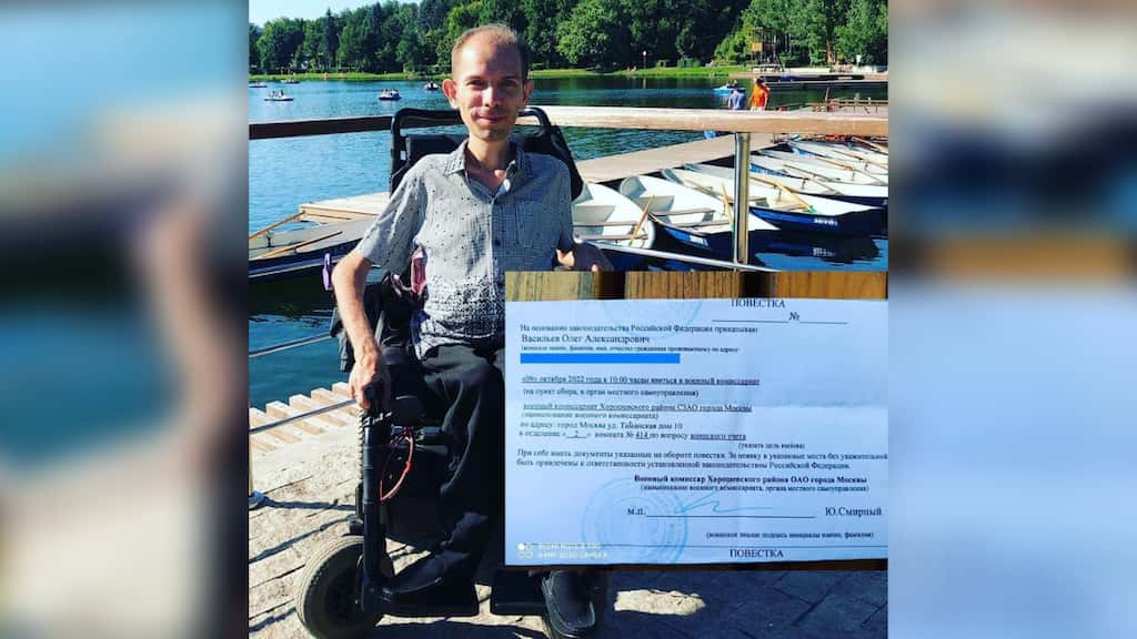 Russia summons wheelchair-bound man to fight in the Ukrainian war
