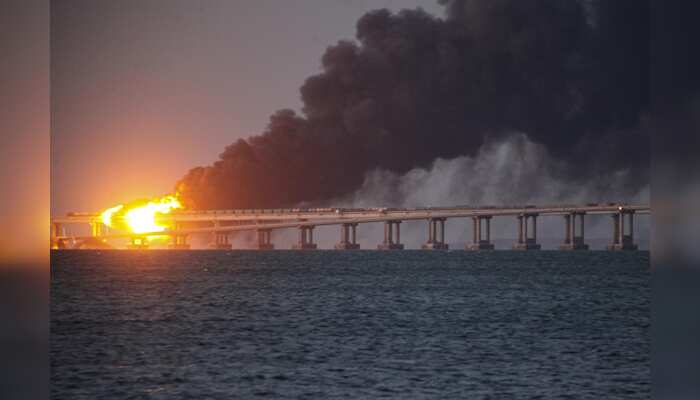 Crimea Bridge Attack: Moscow blames Kyiv for blast, Putin calls it an 'act of terrorism'