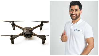 MS Dhoni launches 'DRONI - Made in India' consumer camera drone manufactured by Garuda Aerospace