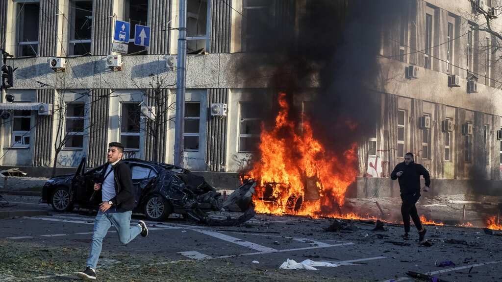 News Alert: Kyiv hit by multiple blasts as Russia strikes cities across Ukraine