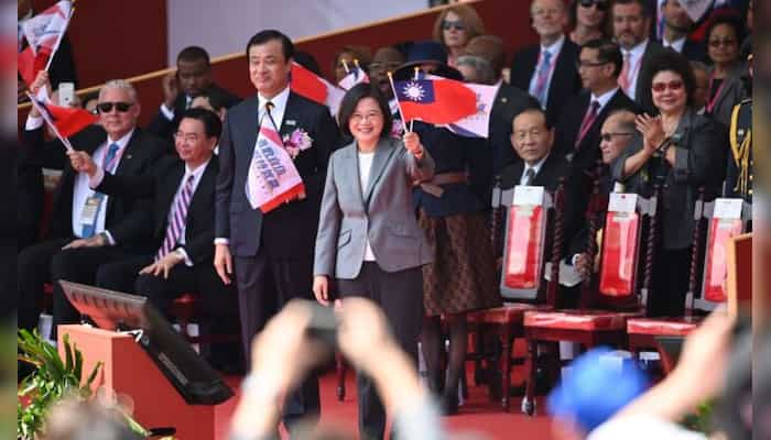 Tensions with China overshadow Taiwan's National Day celebrations